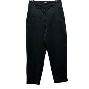 Wilfred Free Womens Black High-Waisted Barrel Pants Size 8